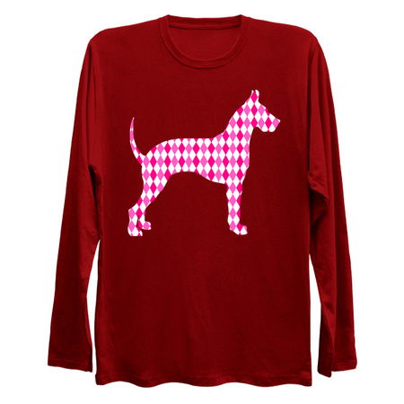 Pink Harlequin Great Dane Silhouette tiny thumbnail