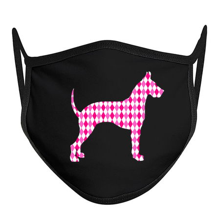 Pink Harlequin Great Dane Silhouette tiny thumbnail