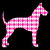 Pink Harlequin Great Dane Silhouette tiny thumbnail