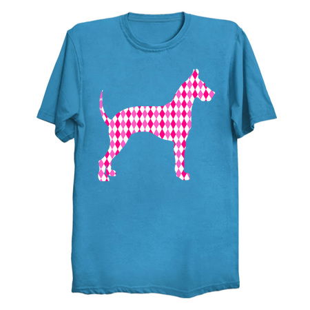 Pink Harlequin Great Dane Silhouette tiny thumbnail