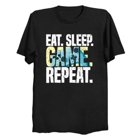 Eat Sleep Game Repeat Funny Videogames Lover tiny thumbnail
