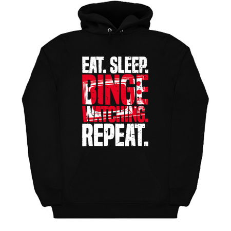 Eat Sleep Binge Watching Repeat TV Watcher Distressed tiny thumbnail