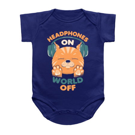 Music Cat Headphones On World Off by Tobe Fonseca tiny thumbnail