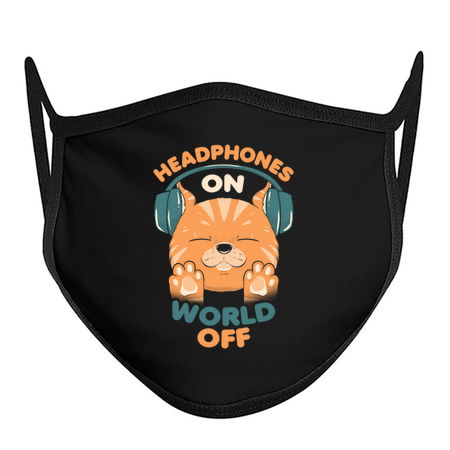 Music Cat Headphones On World Off by Tobe Fonseca tiny thumbnail