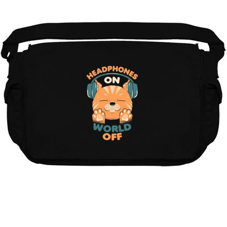 Music Cat Headphones On World Off by Tobe Fonseca tiny thumbnail