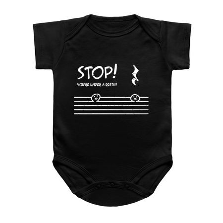 Stop You're Under A Rest Police Music Humor Graphic Funny Distressed tiny thumbnail
