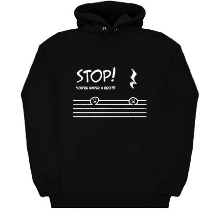 Stop You're Under A Rest Police Music Humor Graphic Funny Distressed tiny thumbnail