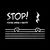 Stop You're Under A Rest Police Music Humor Graphic Funny Distressed tiny thumbnail