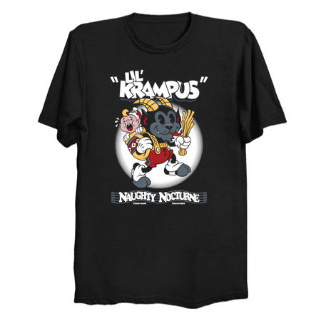 Lil Krampus - Vintage Cartoon Christmas - Creepy Cute Rubber Hose tiny thumbnail