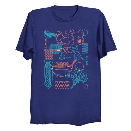 How To Do: Ramen Recipe Japanese Design Minimalist Blue by Tobe Fonseca tiny thumbnail