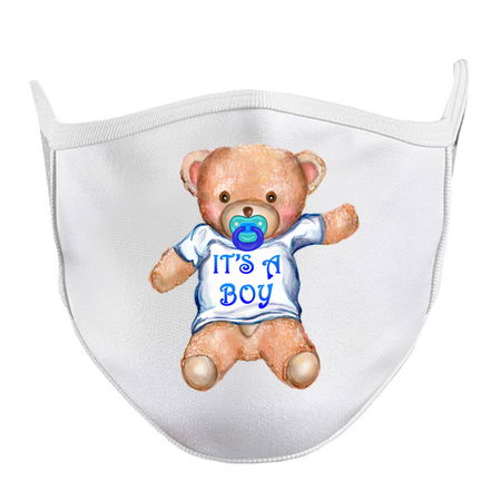It's A Boy Teddy Bear with Pacifier tiny thumbnail