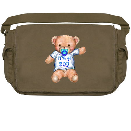 It's A Boy Teddy Bear with Pacifier tiny thumbnail