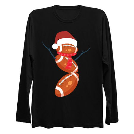funny christmas american football snowman tiny thumbnail