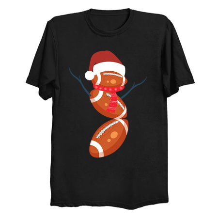 funny christmas american football snowman tiny thumbnail