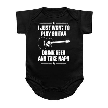 I Just Want To Play Guitar Drink Beer And Take Naps Funny Quote Distressed tiny thumbnail