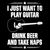 I Just Want To Play Guitar Drink Beer And Take Naps Funny Quote Distressed tiny thumbnail