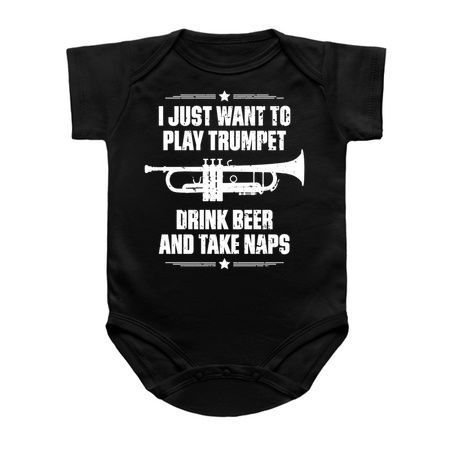 I Just Want To Play Trumpet Drink Beer And Take Naps Funny Quote Distressed tiny thumbnail