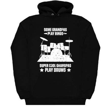 Some Grandpas Play Bingo Super Cool Grandpas Play Drums Funny Quote Distressed tiny thumbnail