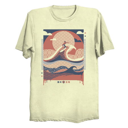 Surfer in The Waves Minimalist Beach View by Tobe Fonseca tiny thumbnail