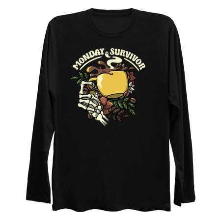 Monday Survivor Skeleton Hand Coffee by Tobe Fonseca tiny thumbnail