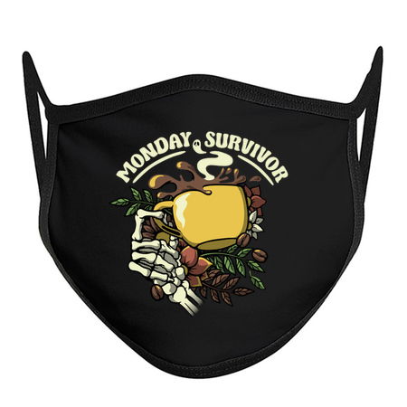 Monday Survivor Skeleton Hand Coffee by Tobe Fonseca tiny thumbnail