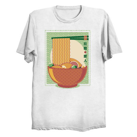 Minimalism Ramen Noodles Traditional Japanese Pattern by Tobe Fonseca tiny thumbnail