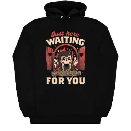 Just Here Waiting For You - Creepy Cute Grim Reaper Gift tiny thumbnail