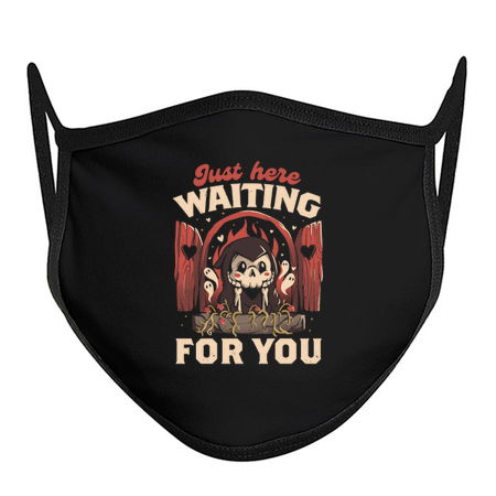 Just Here Waiting For You - Creepy Cute Grim Reaper Gift tiny thumbnail