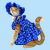Ginger Cat in Snowflake Winter Dress tiny thumbnail
