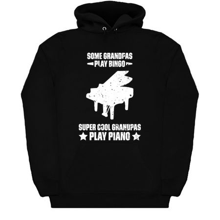 Some Grandpas Play Bingo Super Cool Grandpas Play Piano Funny Quote Distressed tiny thumbnail