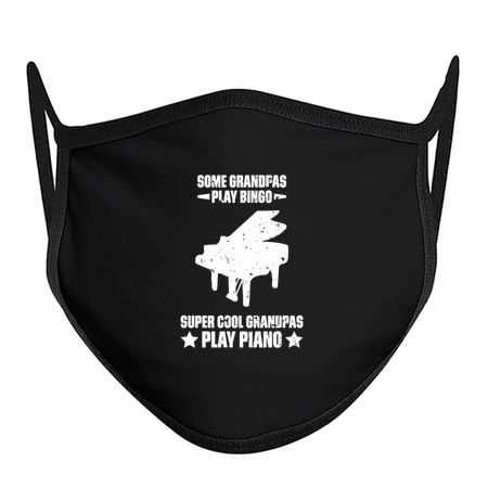 Some Grandpas Play Bingo Super Cool Grandpas Play Piano Funny Quote Distressed tiny thumbnail