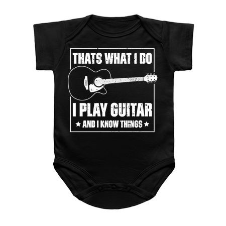 Thats What I Do, I Play Guitar And I Know Things Music Funny Quote Distressed tiny thumbnail