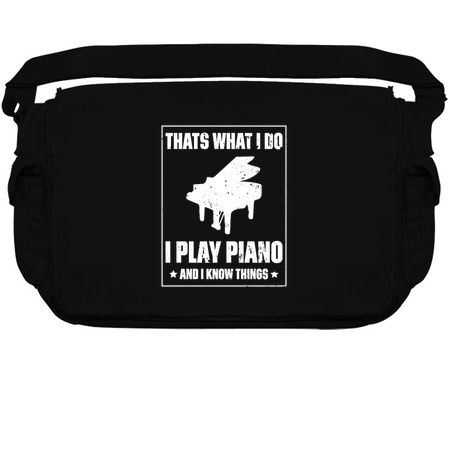 Thats What I Do, I Play Piano And I Know Things Music Funny Quote Distressed tiny thumbnail