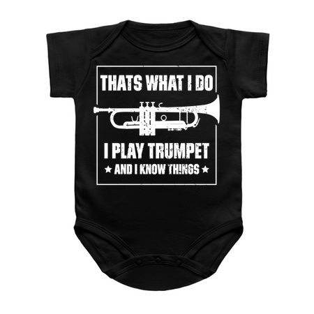 Thats What I Do, I Play Trumpet And I Know Things Music Funny Quote Distressed tiny thumbnail
