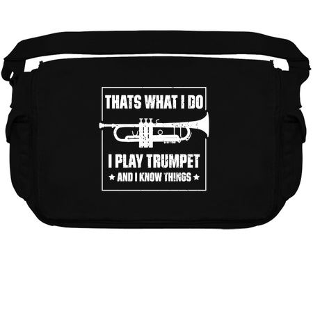 Thats What I Do, I Play Trumpet And I Know Things Music Funny Quote Distressed tiny thumbnail
