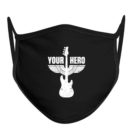 Your Bass Hero Bassist Bass Player Music Funny Quote Distressed tiny thumbnail