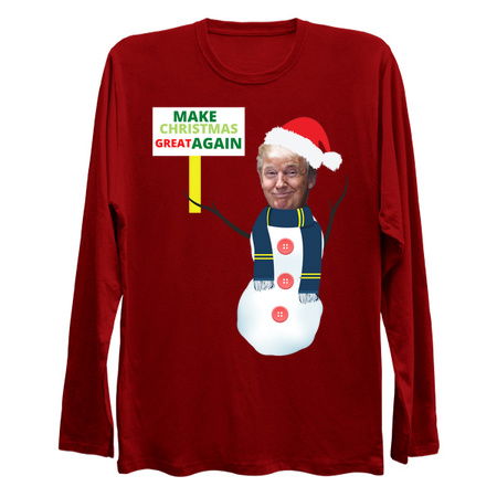 Funny snowman make christamas great again tiny thumbnail