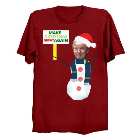 Funny snowman make christamas great again tiny thumbnail