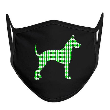 Green Harlequin Great Dane Silhouette tiny thumbnail
