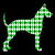 Green Harlequin Great Dane Silhouette tiny thumbnail