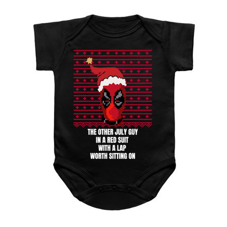 Ugly Christmas Sweater Deadpool The Other Jolly Guy in a Red Suit tiny thumbnail