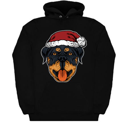 dog Rottweiler dog face santa Christmas tiny thumbnail