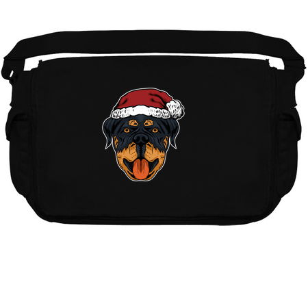 dog Rottweiler dog face santa Christmas tiny thumbnail