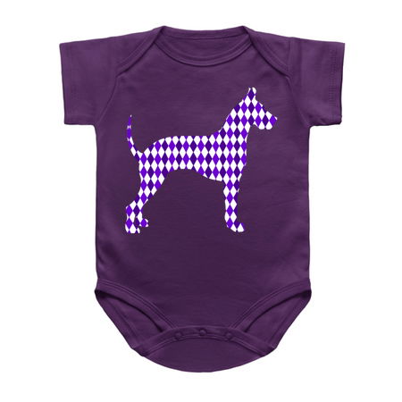 Purple Harlequin Great Dane Silhouette tiny thumbnail