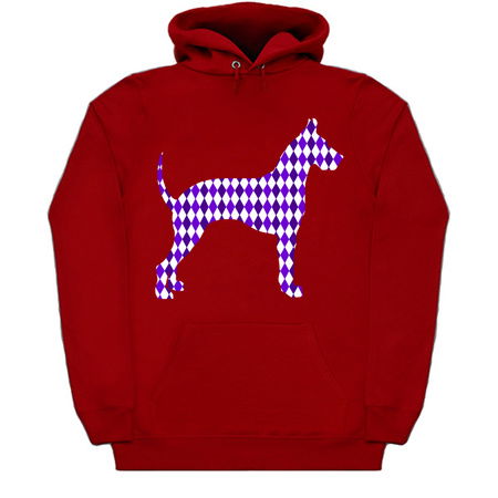 Purple Harlequin Great Dane Silhouette tiny thumbnail