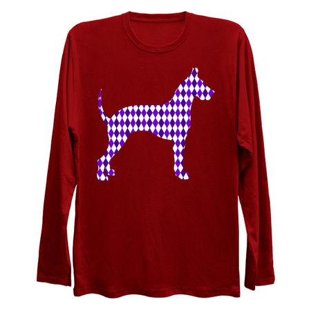 Purple Harlequin Great Dane Silhouette tiny thumbnail