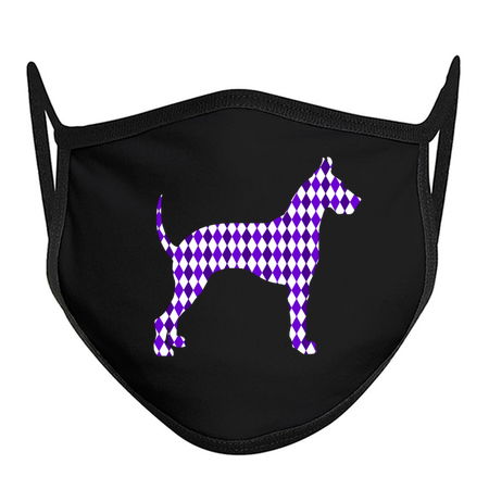 Purple Harlequin Great Dane Silhouette tiny thumbnail