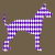 Purple Harlequin Great Dane Silhouette tiny thumbnail
