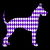 Purple Harlequin Great Dane Silhouette tiny thumbnail