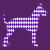 Purple Harlequin Great Dane Silhouette tiny thumbnail